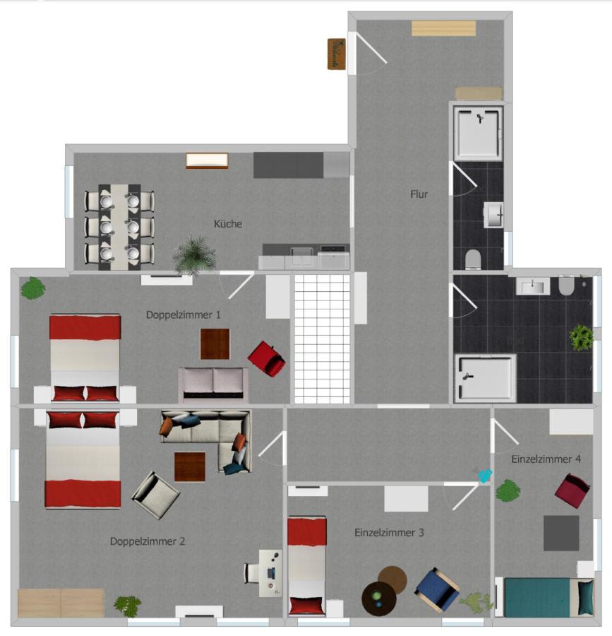 Elisabett Erfurt - Apartment Elisa - 4 Schlafzimmer Und 2 Baeder, Bis 6 Personen Exterior foto